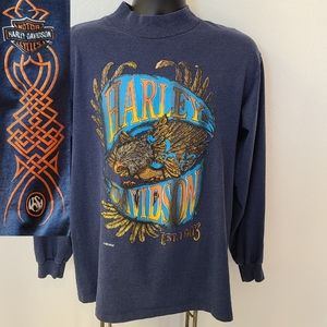 Vintage Harley-Davidson Long Sleeve Shirt Fun Wear